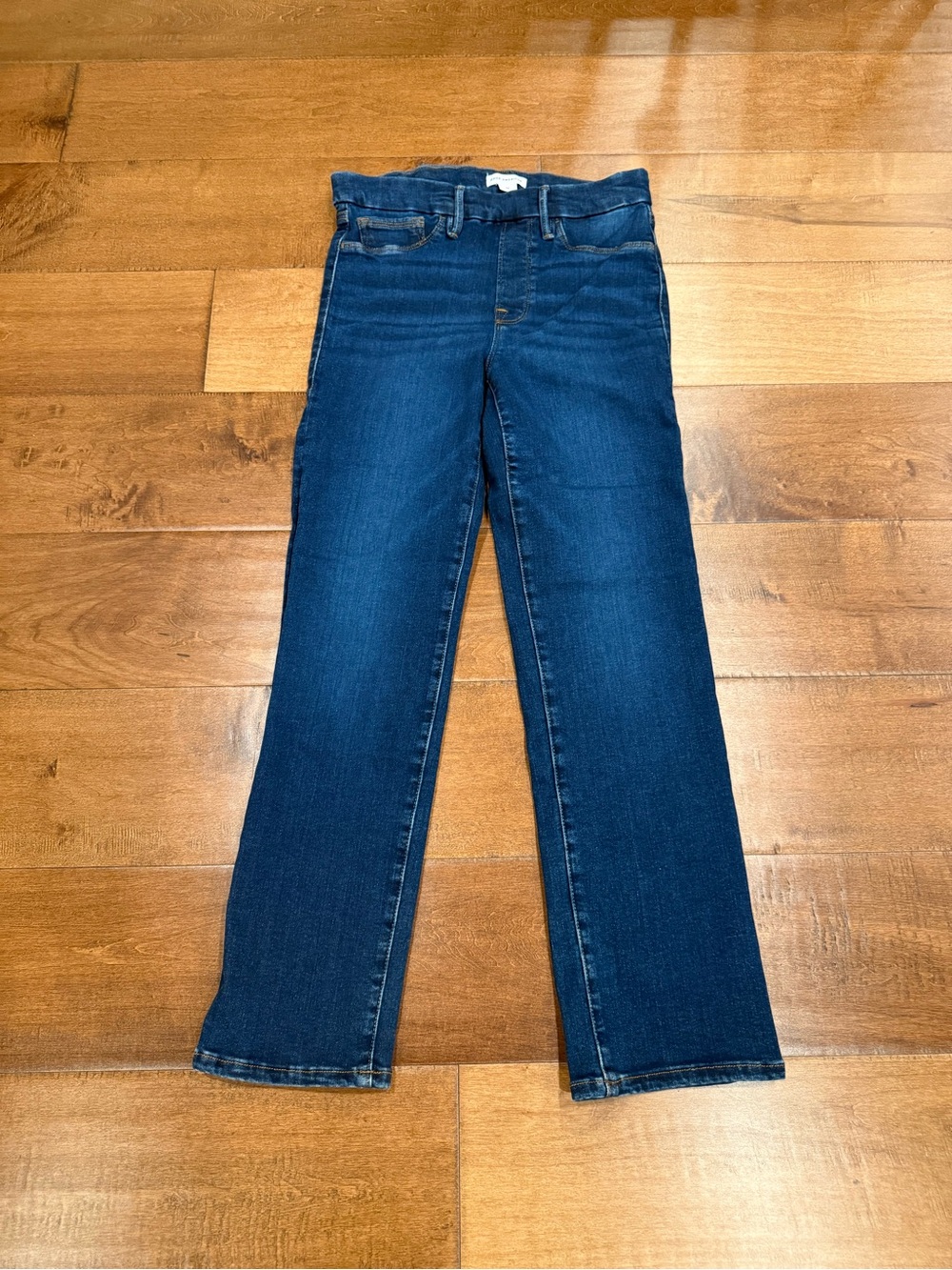 Dark Blue Women's Straight-Leg Jeans